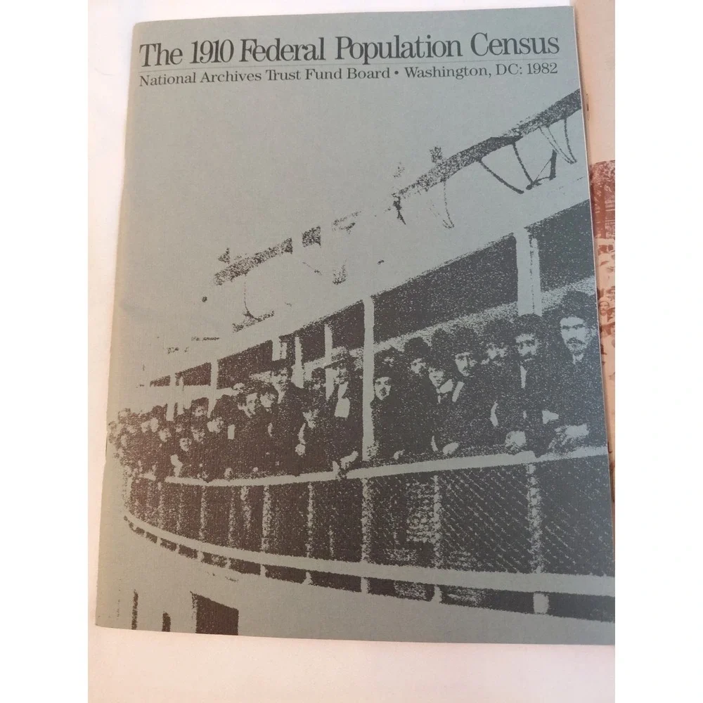 1910 1920 Federal Population Census Catalog National Archives Book Lot Genealogy